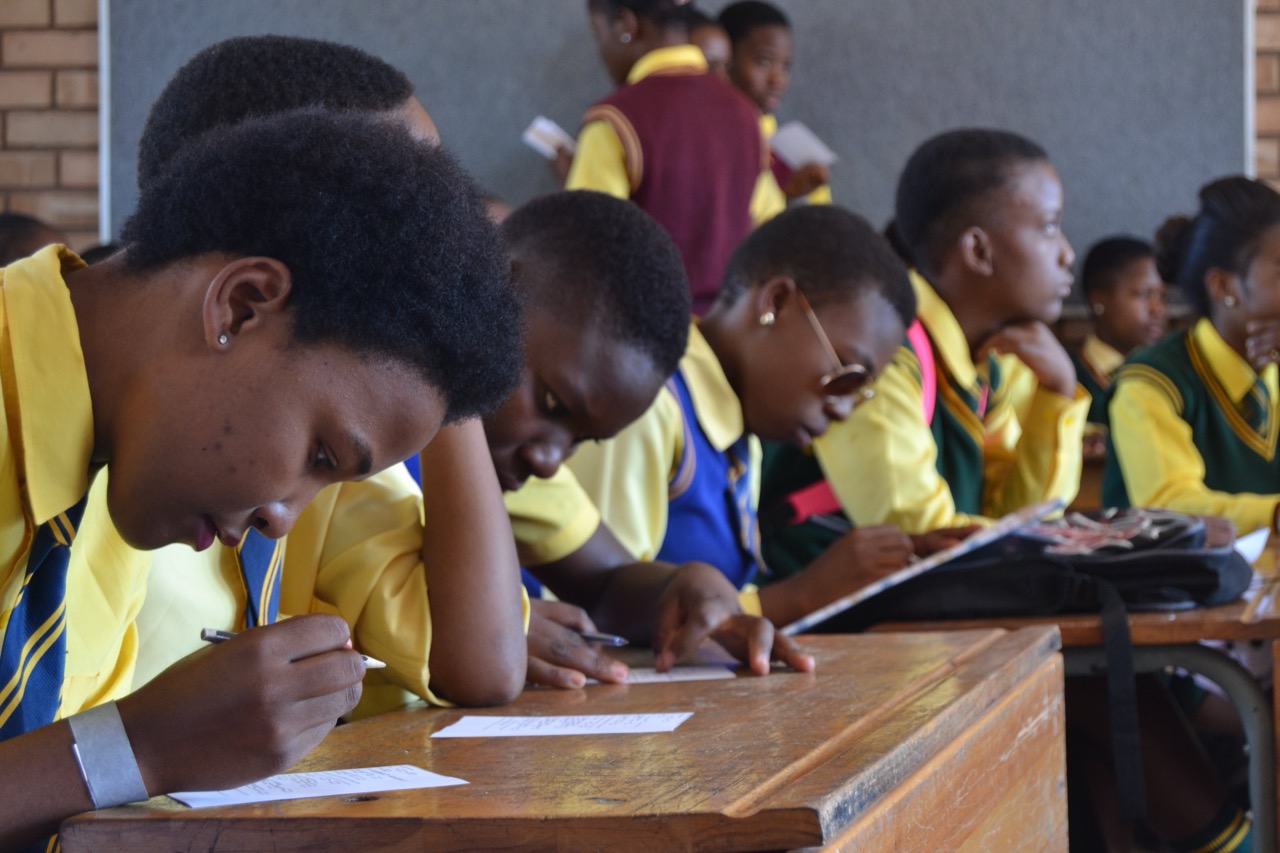 Learners gathered at a Science & Career Expo