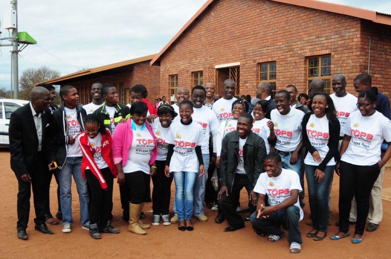 Learners at the Science & Career Expo in the Bahananwa circuit